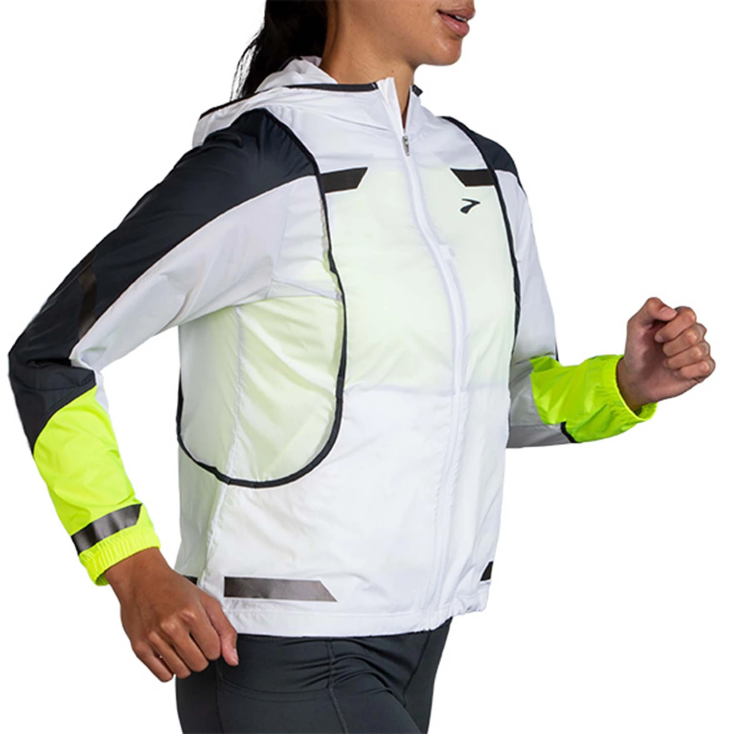 Brooks | Women's Run Visible Convertible Jacket - Image 3