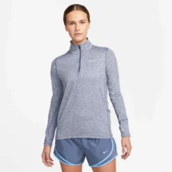 Nike | Women's Dri-FIT Element 1/2-Zip Running Top - Diffused Blue