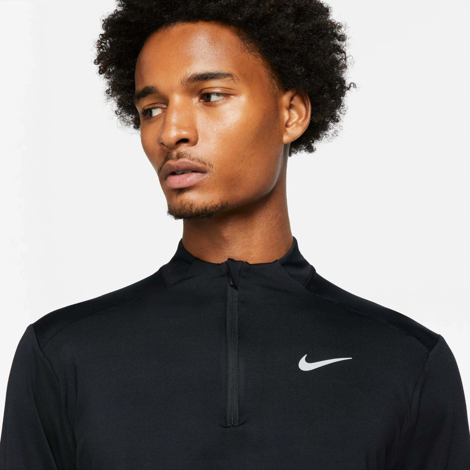 Nike | Men's Dri-FIT Element 1/4-Zip Running Top - Black - Image 2