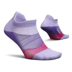 Feetures | Unisex Elite Ultra Light No Show Tab - Lace Up Lavender