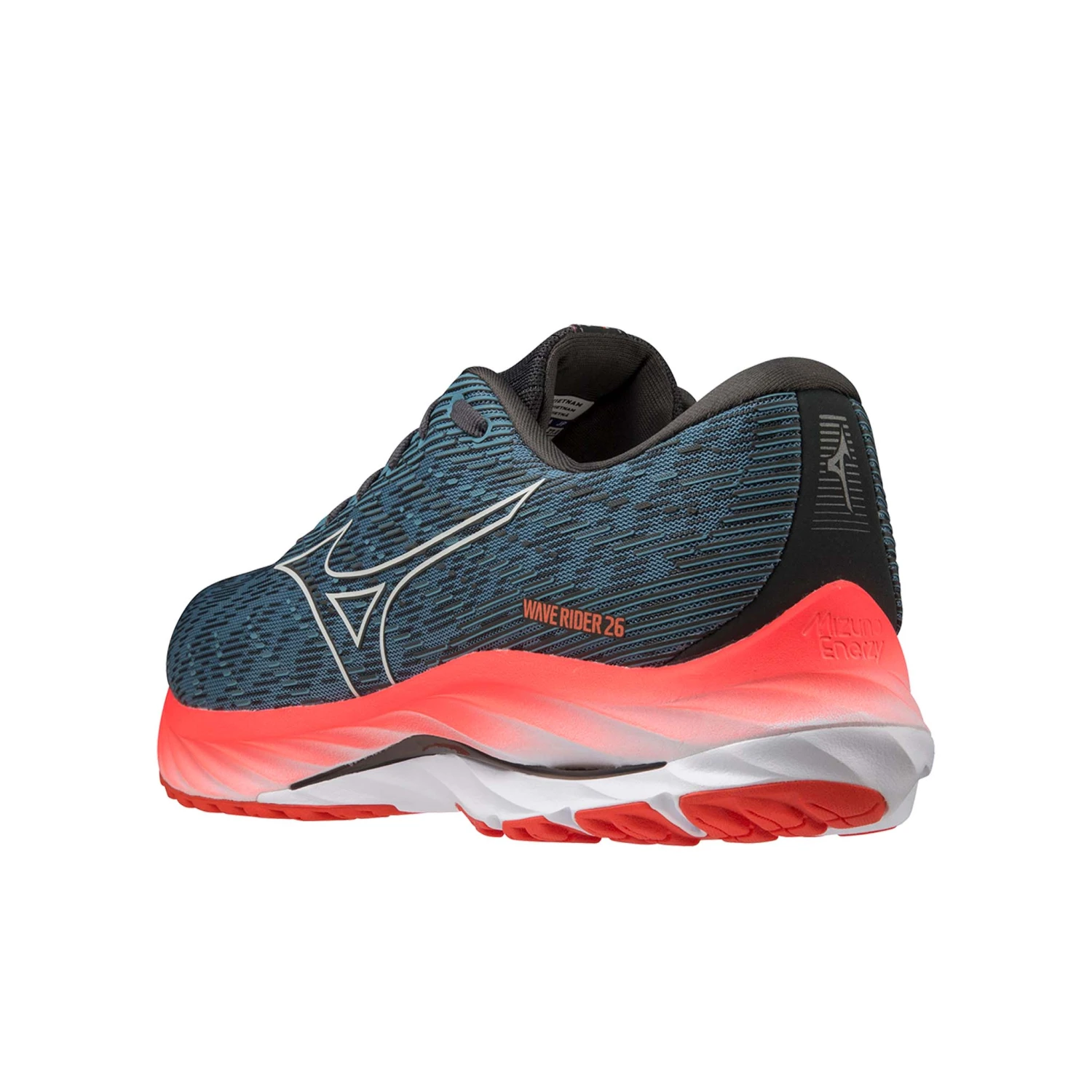 Mizuno | Men's Wave Rider 26 Running Shoes - Provincial Blue - Image 3