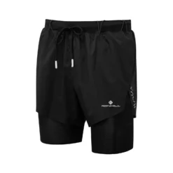 Ronhill | Men's Tech Distance Twin Short - All Black