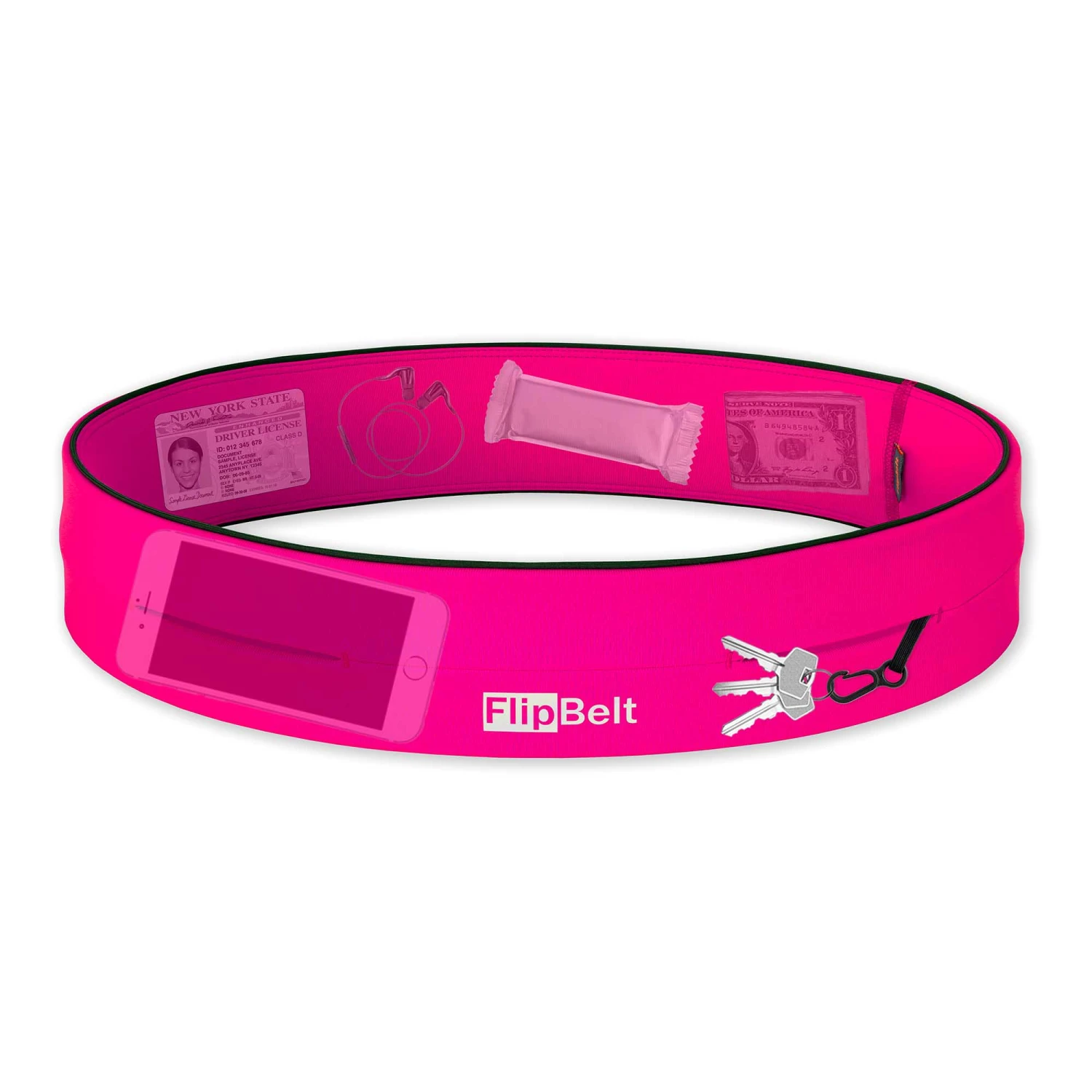 Flipbelt | Unisex FB Classic Running Belt - Pink - Image 2