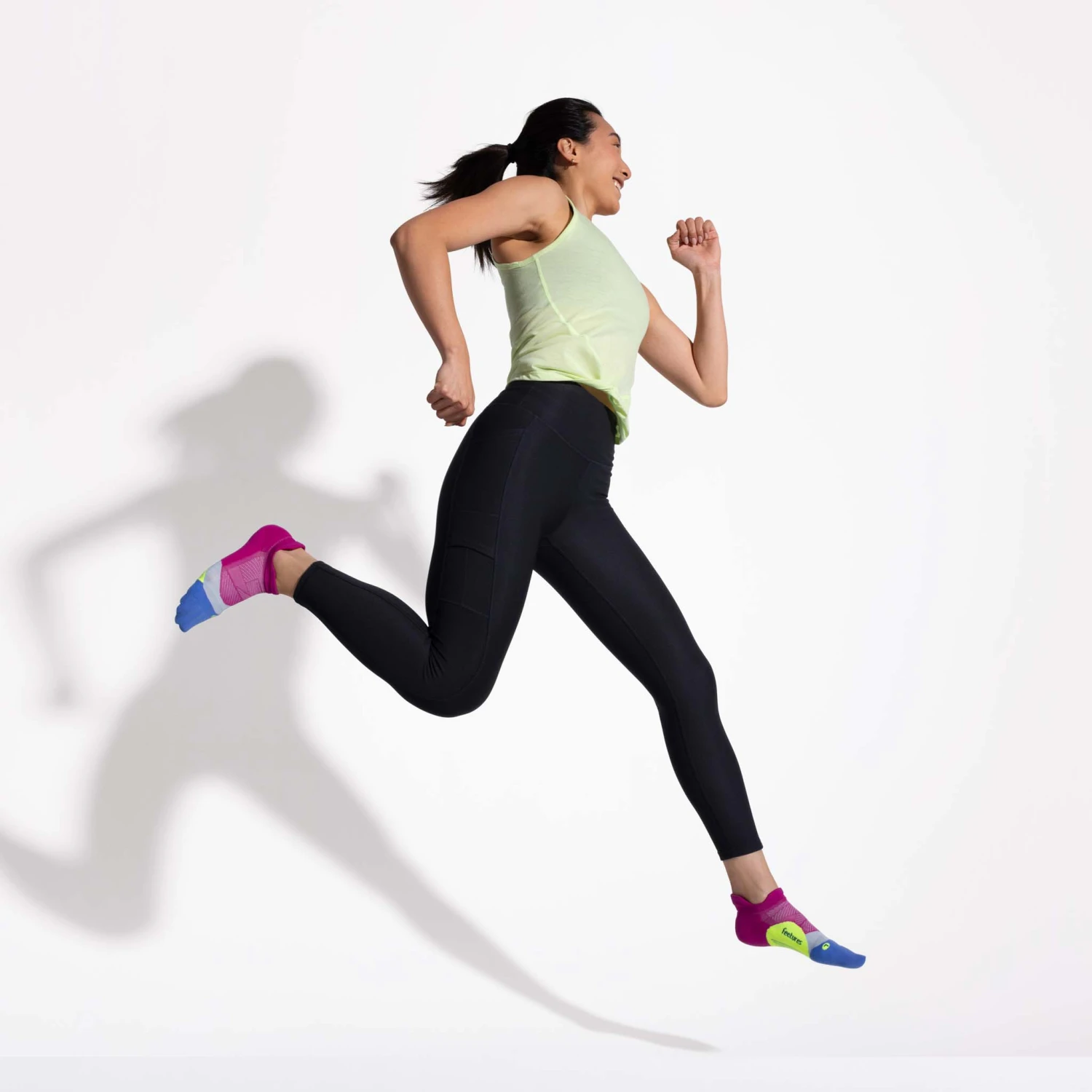 Feetures | Unisex Elite Light Cushion No Show Tab - Pulse Purple - Image 3